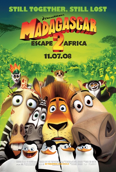 Мадагаскар 2: Побег в Африку / Madagascar: Escape 2 Africa (2008/HDRip)